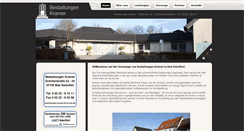 Desktop Screenshot of bestattungen-kramer.de