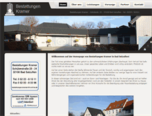 Tablet Screenshot of bestattungen-kramer.de